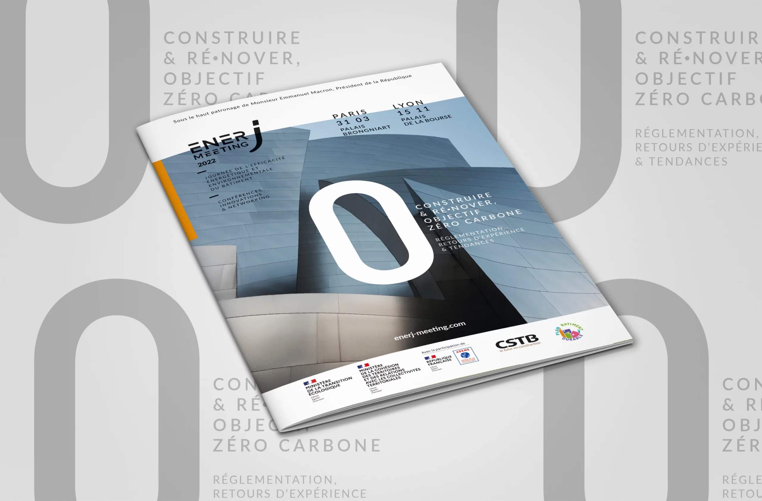 Couverture d'une Brochure du Salon EnerJ-Meeting 2022 — Agence Alkantara