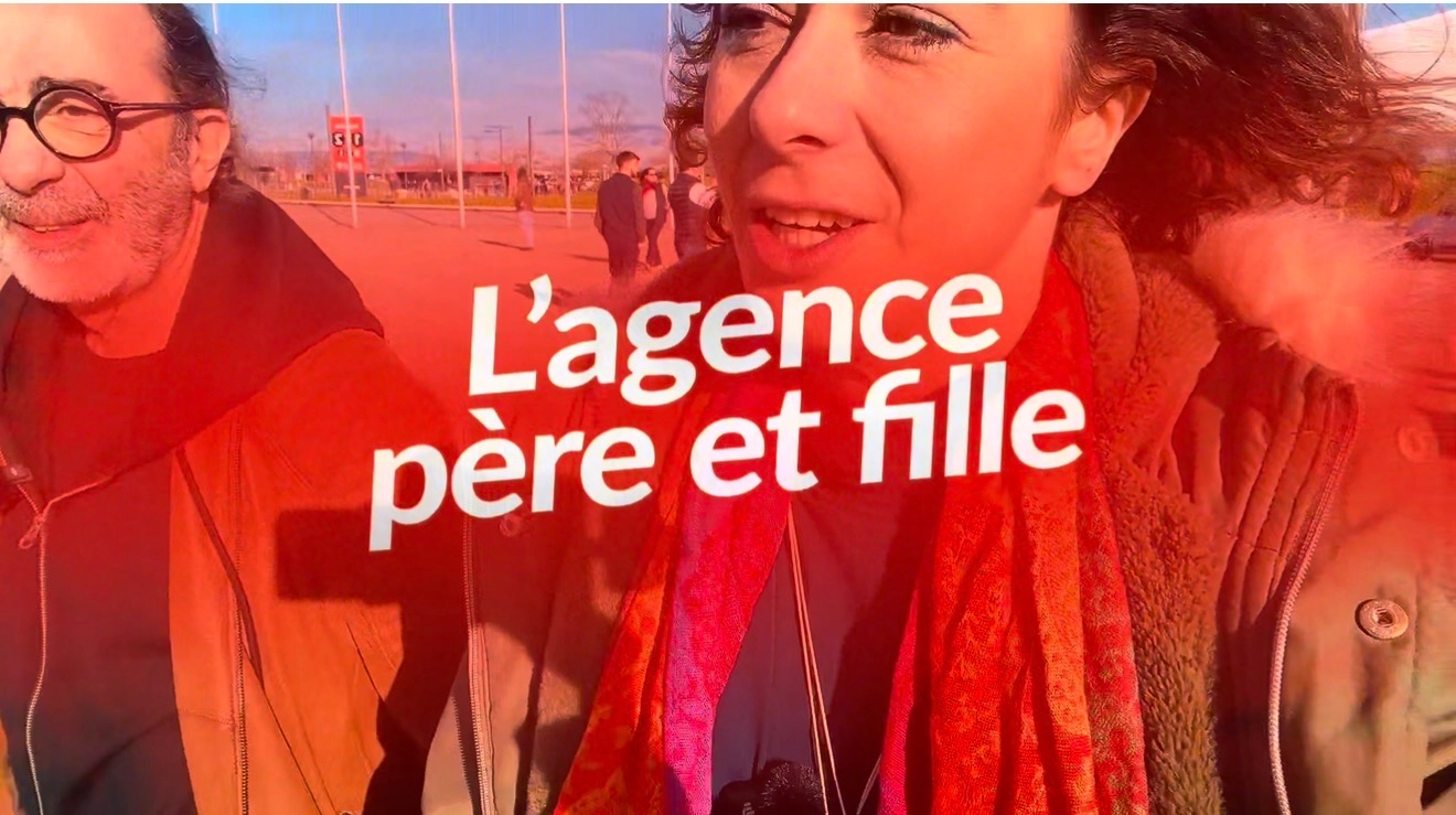 Samy et Eleonore Kahia avec texte l'agence père et fille